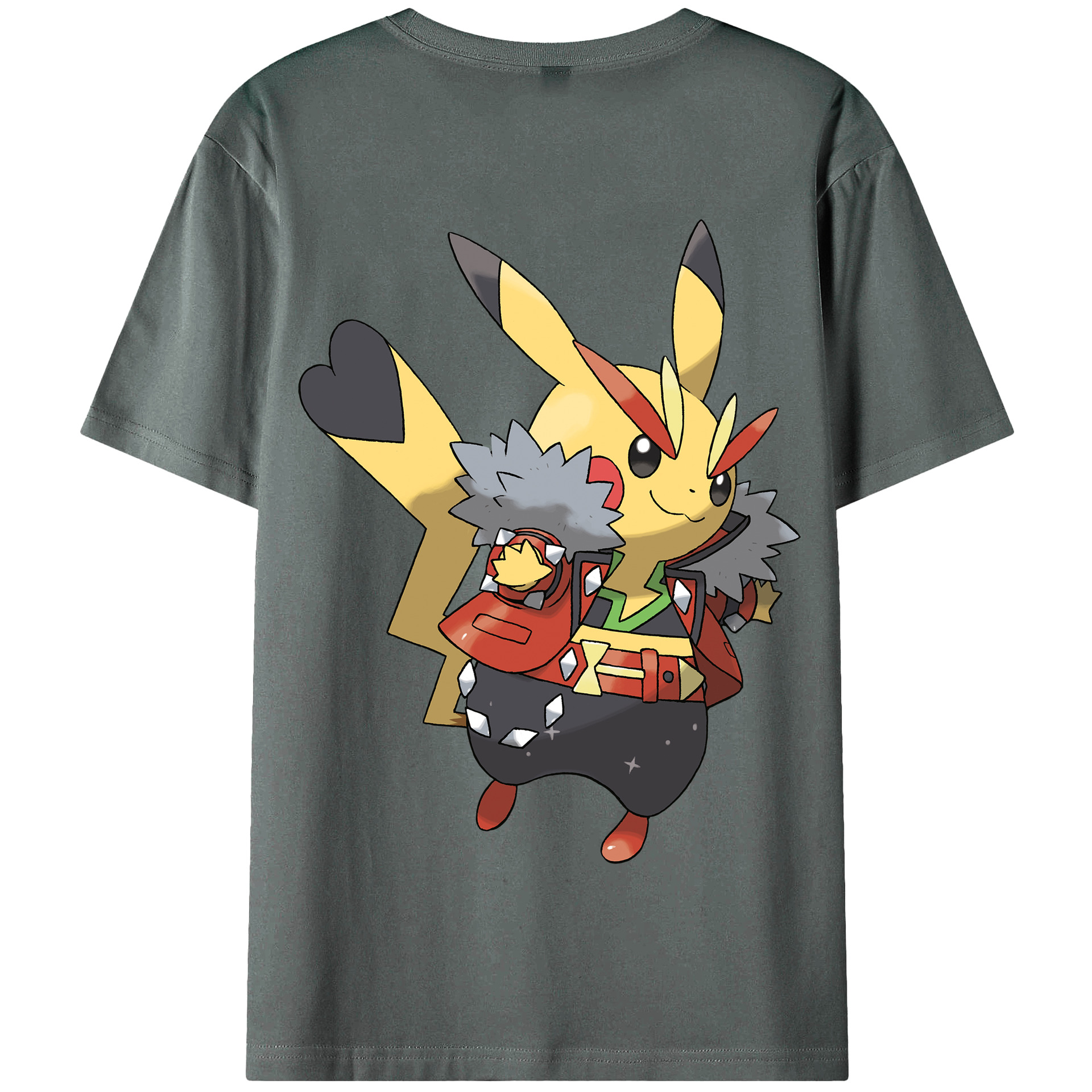 （画像用） ポケットモンスター Pokémon 綿100％半袖Tシャツ（背面プリント）